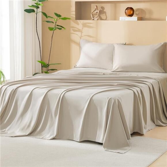 King Size Comforter Set with Sheets Beige-7 Pieces Bed in a Bag King Tufted Boho - Picture 5 of 8